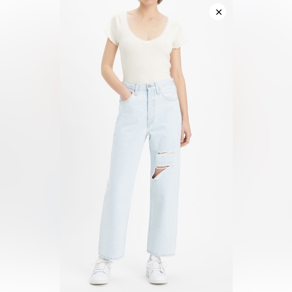 Levis Ribcage Straight Ankle Jeans